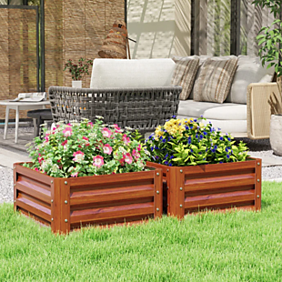 2pc Metal Raised Garden Beds $44