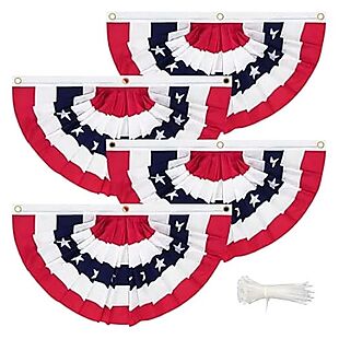 4pk 3x6-Ft. USA Bunting Flags $19