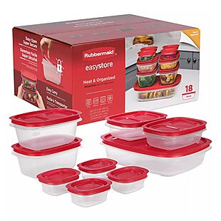 9pc Rubbermaid Food Storage + Lid Set $15