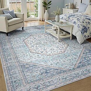 5' x 7' Washable Non-Slip Rug $35