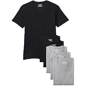 6pk 100% Cotton V-Neck Undershirts $10