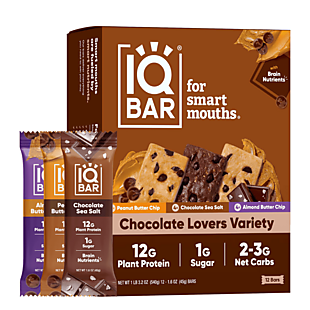 24ct IQBAR Plant Protein Bars $33