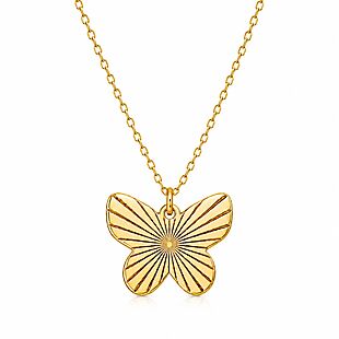 14K Plated Butterfly Necklace $14