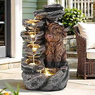 You Need This Highland Cow Fountain.