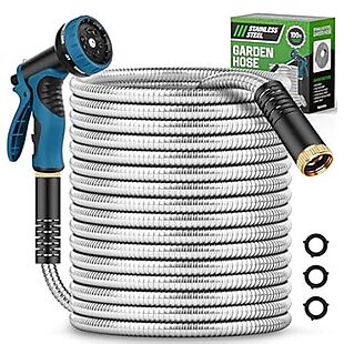 100ft Stainless Steel Garden Hose $35