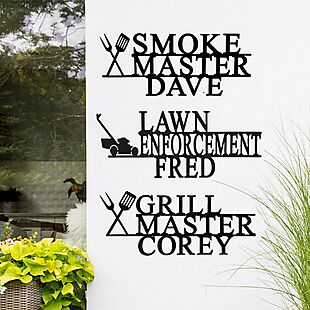 Custom Metal Patio Sign $28