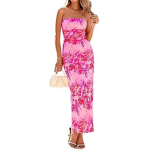 Tropical Summer Maxi Dresses $15