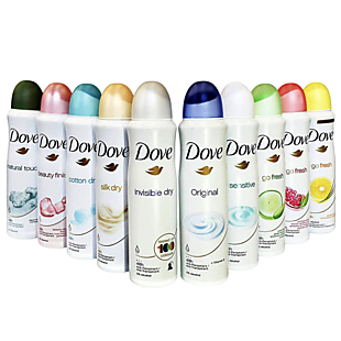 10pk Dove Antiperspirant Spray $35