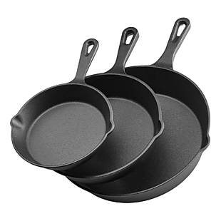 3pc Cast Iron Pan Set $24