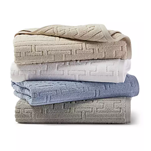 Hotel Cotton Sculpted Bath Towels $14