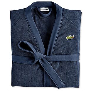 Lacoste Cotton Bathrobe $40 in 8 Colors