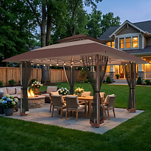 13' Pop-Up Gazebo with Mesh Curtains $150
