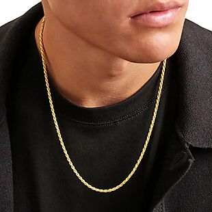 $12 Gold-Filled Rope Chain Necklace