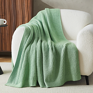 Waffle-Knit Cozy Chenille Throw $22