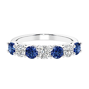 2ct Sapphire & Diamond Band $279