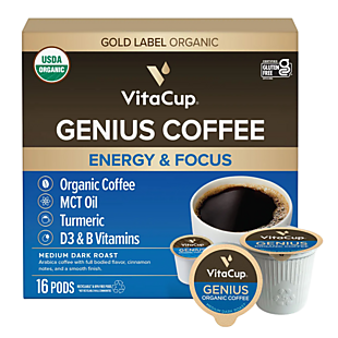 16ct Genius Vitamin Coffee Pods $16