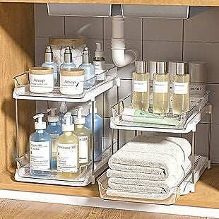 Set of 2 Pull-Out Cabinet Organizers $22