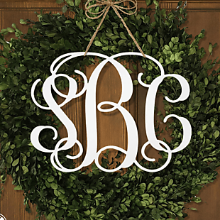3-Letter Fancy Metal Sign from $26