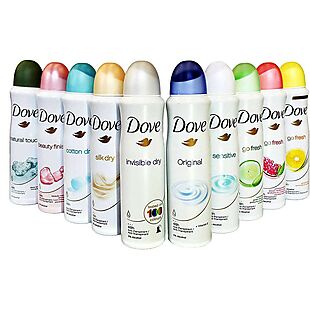 10pk Dove Antiperspirant Spray $35