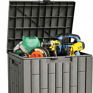 31-Gallon Strong-Latch Deck Box $25