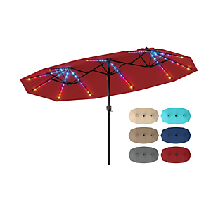Patio Umbrella with Solar Lights $85