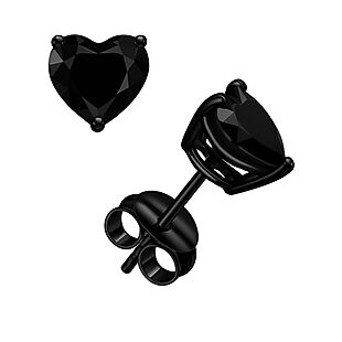 Sterling Silver Black Rhodium Studs $15