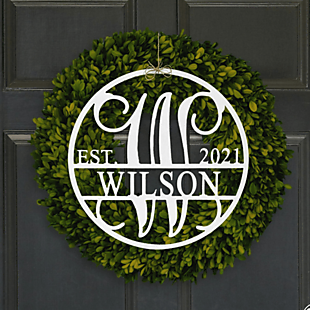 Metal Name & Date Monogram from $30
