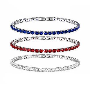Patriotic Tennis Bracelet Bundle Now $20