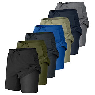5pk Men's 2-in-1 Shorts $25